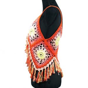 Boho Top Yellow Pink Orange No2 2