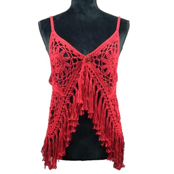 boho top red no8 1